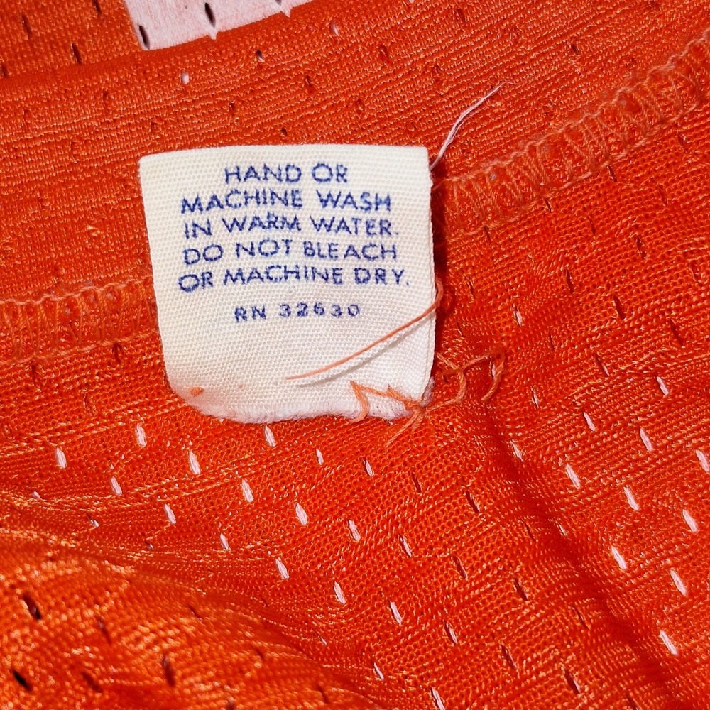 Vintage Y2K Retro Tennessee Football 15 Jersey Orange Mens L Artex 80s Mesh L - Picture 8 of 15